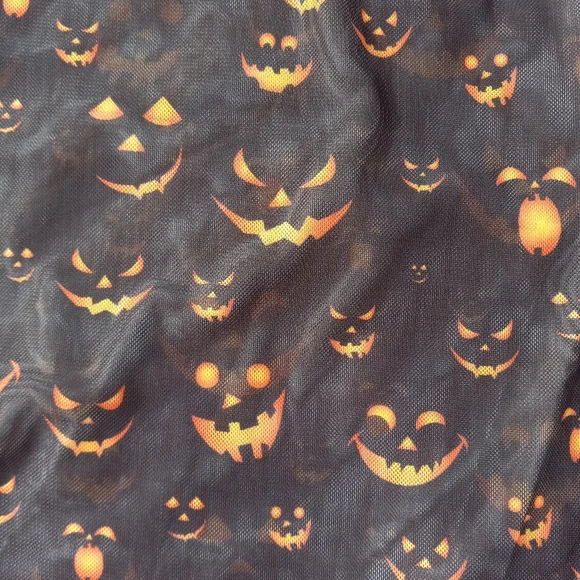 Jack-o-lantern sheer crop top! So cute 😍 nwot! - Picture 7 of 7